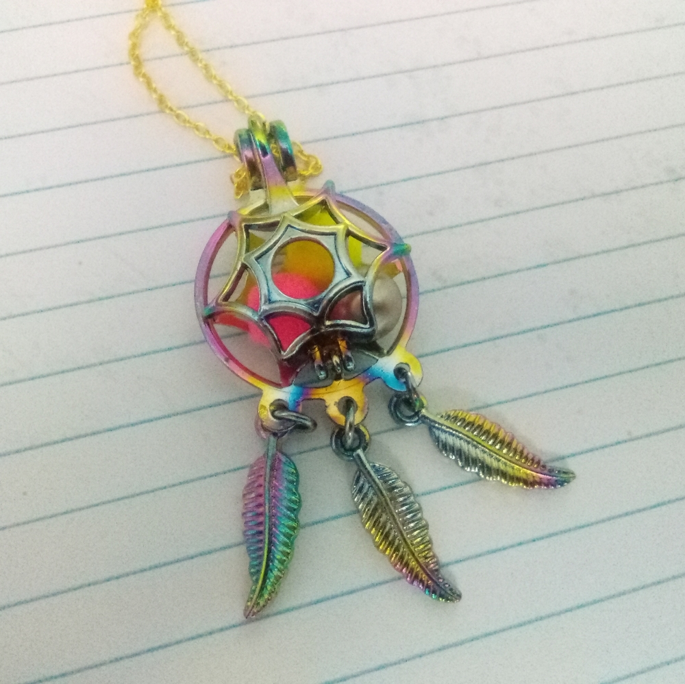 Aromatherapy Diffuser Charm Locket Pendant Necklace